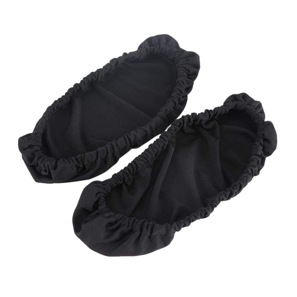 1 Pair Knitted Elastic Fabric Chair Armrest Covers Office Wheelchair Arm Rest Pad Elbows Forearms Pressure Relief slipcover (Black)
