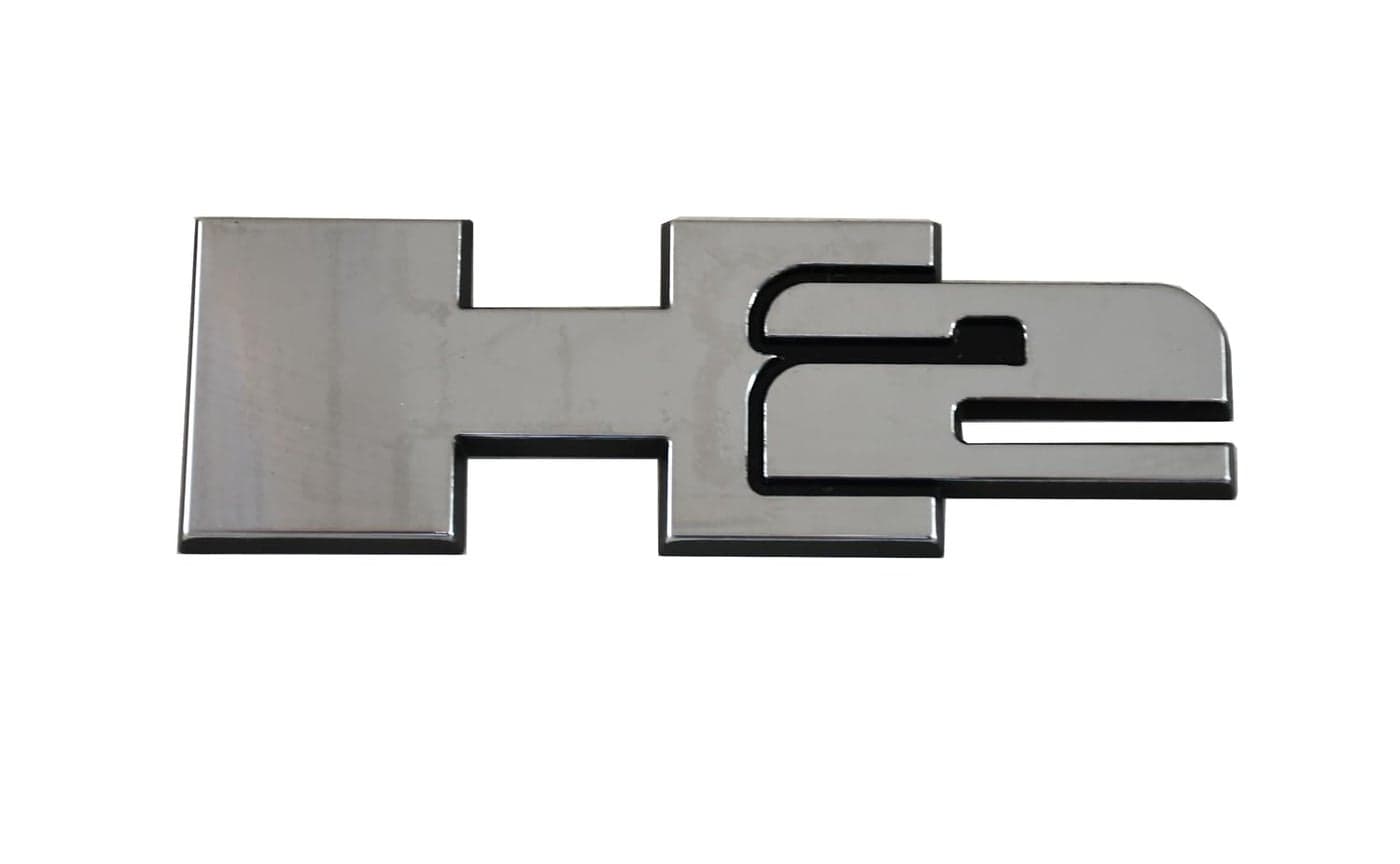 1pc H2 Rear Liftgate Door Nameplate 3D Badge Emblems Replacement for 20032009 Hummer H2 Chrome