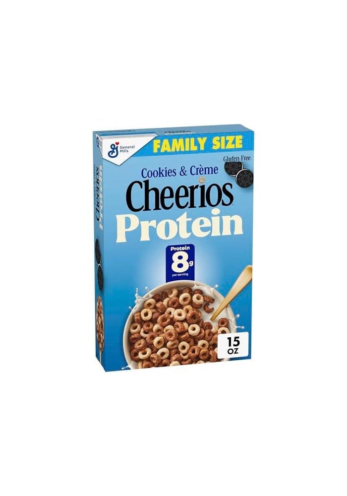 Cheerios Protein Cereal Cookies and Crme 8g Protein Family Size 15 oz