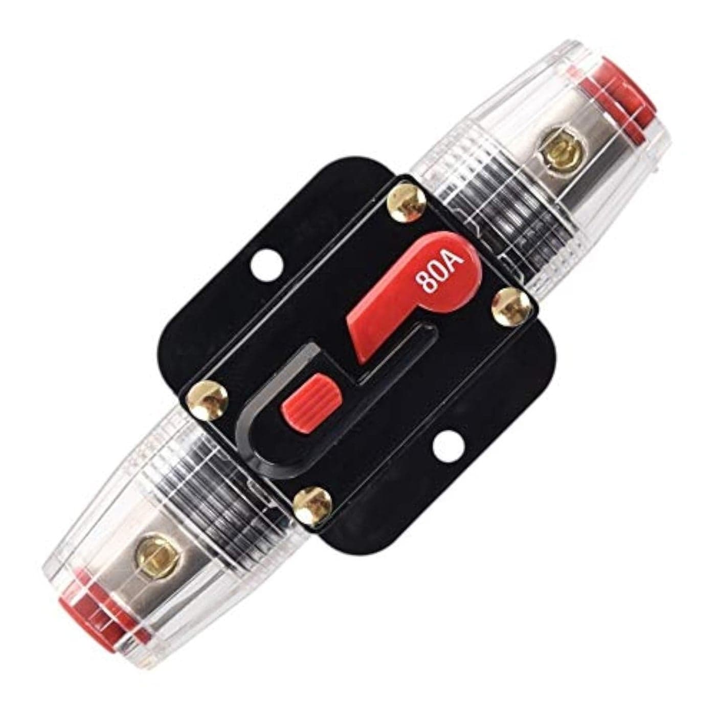 ANJOSHI Fuse Holders 80amp 20A 30A 40A 50A 60A 100A 150A Inline Circuit Breaker for Car Audio and Amps Overload Protection Reset Fuse Inverter 12V24V DC Replace Fuses