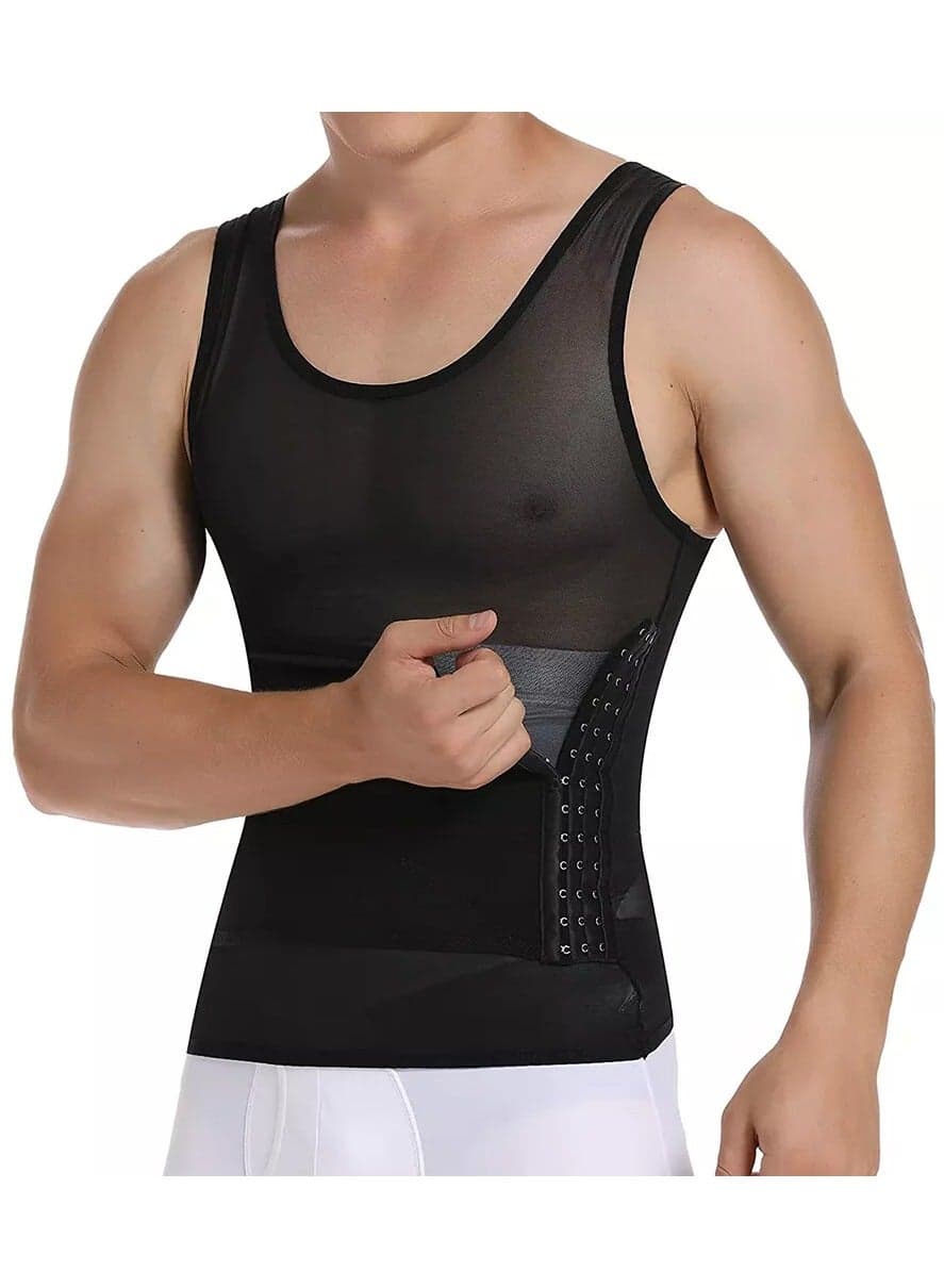 Men Body Shaper Vest Tummy Control Tank Top Compression Waist Slimming Shirts