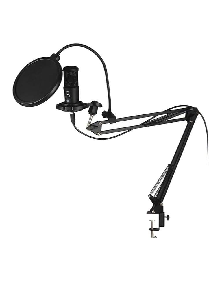USB condenser microphone for computers, laptops, for singing, broadcasting, recording, gaming, streaming, conferencing, YouTube