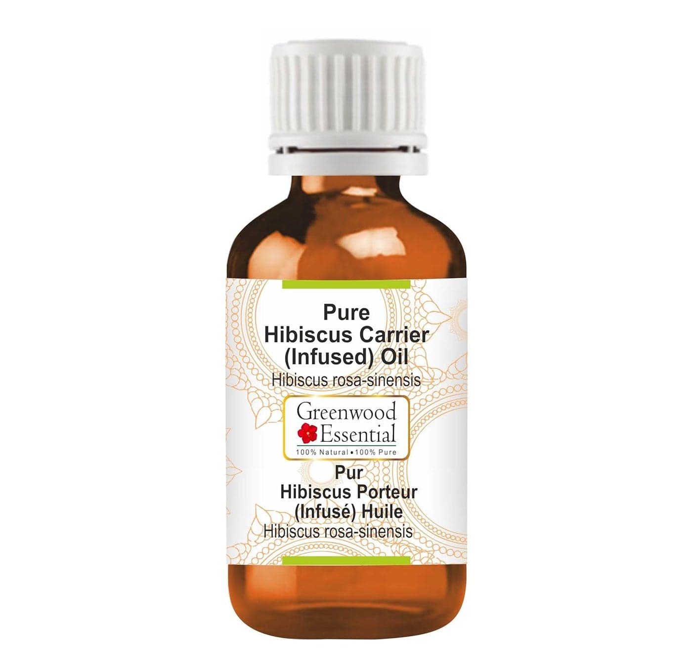 Pure Hibiscus Carrier (Infused) Oil (Hibiscus rosa-sinensis) 15ml (0.50 oz)