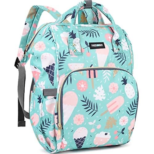 PACKNBUY Diaper Bag for Mothers for Travel, Hospital Bag for Delivery Women Spacious, Insulated Bottle Pockets, Water Resistant with Multiple Pockets to Store Newborn Baby Products (Blue)