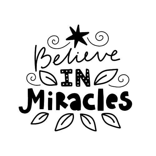 believe in miracles |Motivational Poster|Inspirational Poster|Gym poster|All Time Posters|Poster About Life|Poster for Every Room,Office, GYM|Self Adesive Sticker Poster By 5Ace