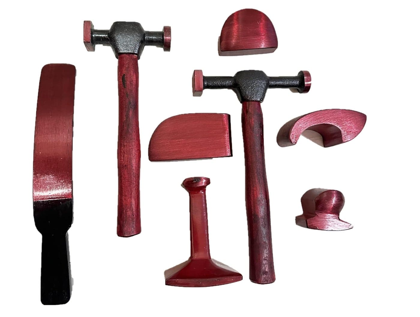 KROST 8pc Denting Kit Auto Body Fender Repair Hammer and Dolly Set | Car Body Repair Tool Kit for Dents with Metal Tool Case (8pc Denting Kit)