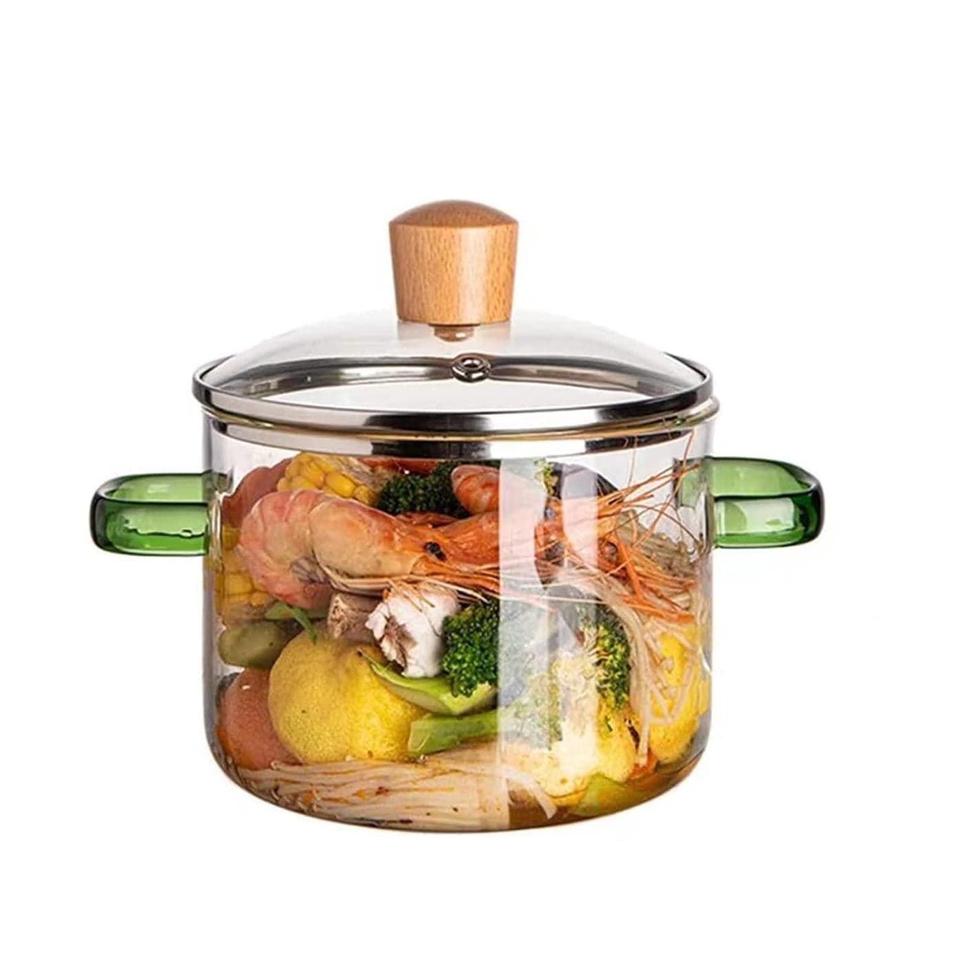 Incrizma Glass Saucepan With Cover16L HeatResistant Glass Stovetop Pot And Pan With LidThe Best Handmade Glass Cookware Set Cooktop Safe For Pasta NoodleSoupMilkBaby Food1500 MlPolished