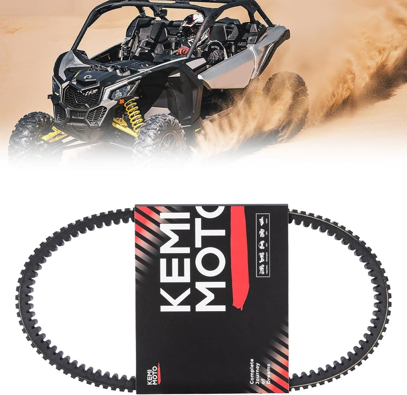 KEMIMOTO Upgraded X3 Drive Belt for Can-Am Maverick X3 & MAX Models - OEM Replacement