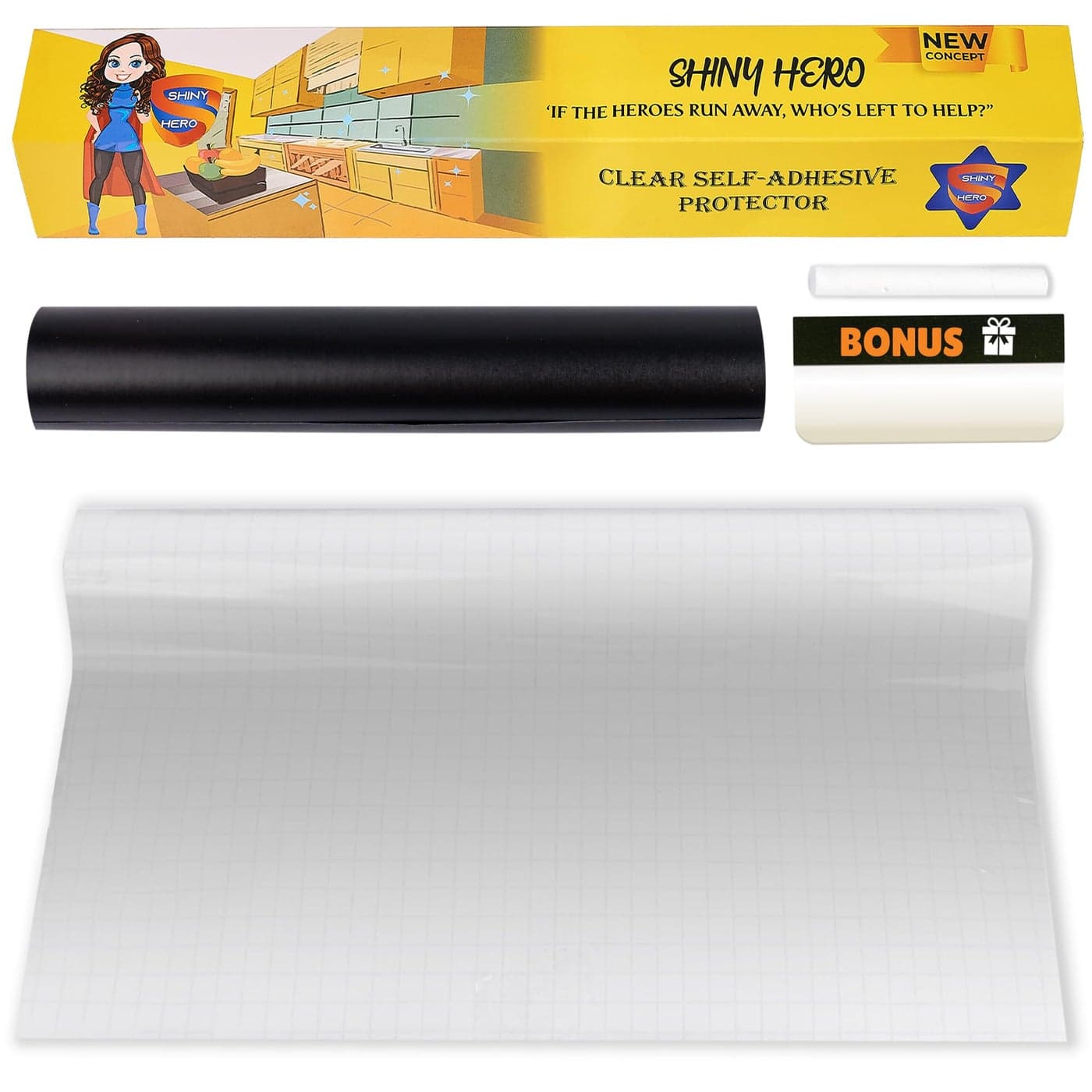 Clear Contact Paper Wall Protector Self Adhesive Removable Film Transparent Plastic Backsplash Sheet Kitchen Oil Proof Waterproof Sticker Foil Heat Resistant Furniture Door Scratch Wallpaper Dog Cat