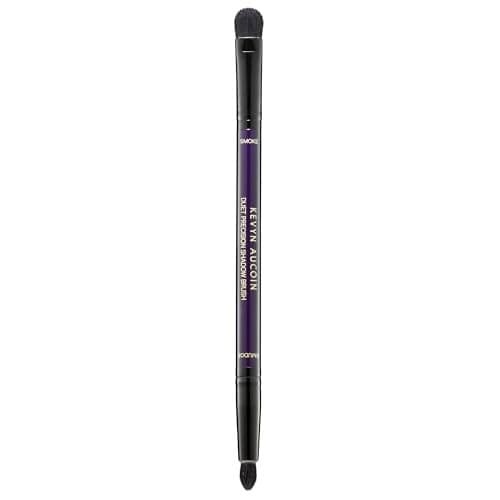Kevyn Aucoin Duet Precision Shadow Brush Dualended to fine tune your eye makeup create effortless smoky eyes Innovative small round dometipped SMUDGE and dense flatshape tapered SMOKE ends