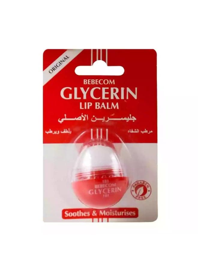 Bebecom Glycerine Lip Balm Original For Soothing And Moisturizing Lips- 10gms