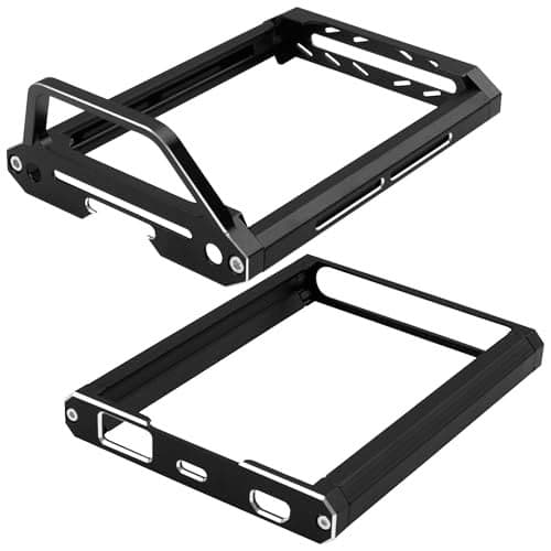 ShareGoo Metal Transmitter Screen Protector Frame Holder Base Bracket Protective Compatible with Flysky Noble NB4 Transmitter Remote Control Black