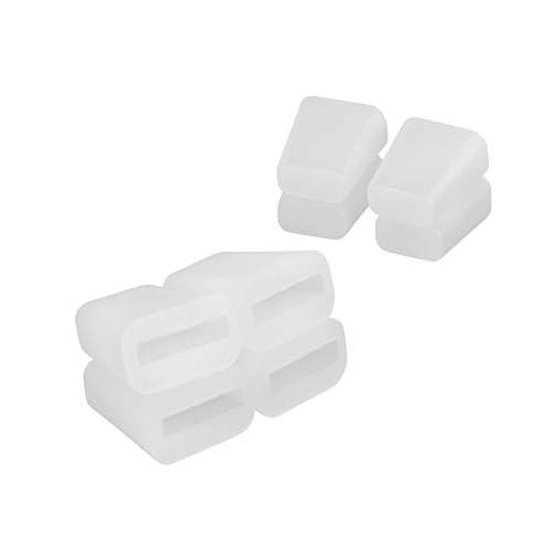 Zeesink Sink Rack Rubber Feet,8 PCS Replacement Rubber Feet for Kitchen Sink Bottom Grid,White Color