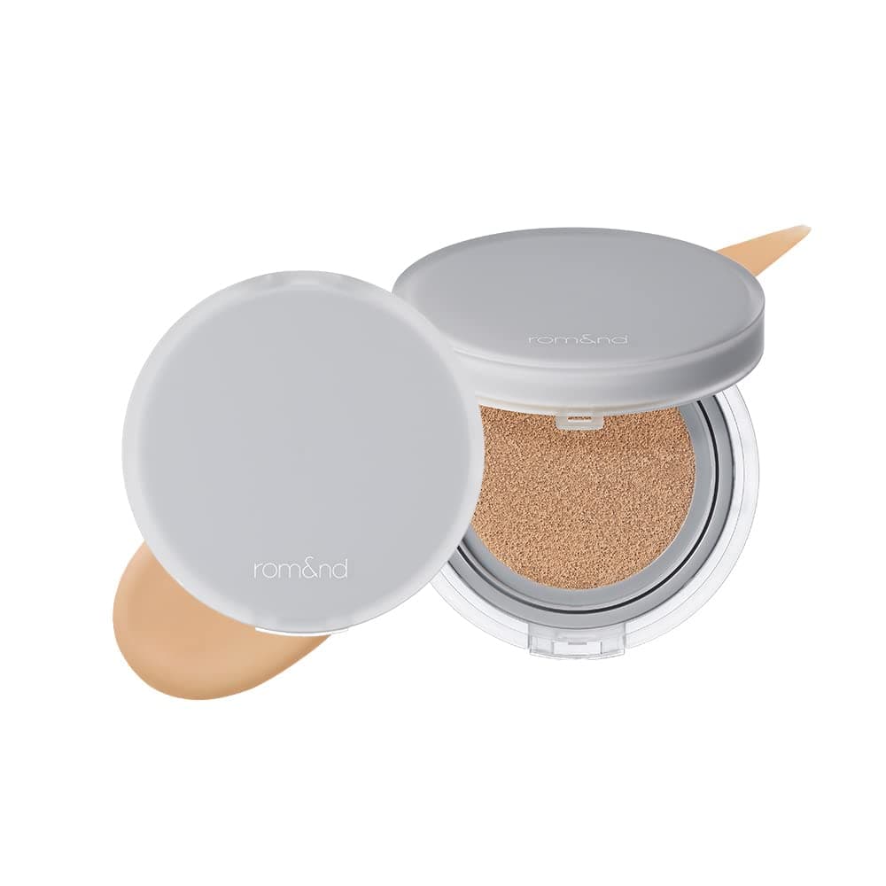 Romnd Nu Zero Cushion 05 Sand 25 Long Lasting High Coverage Semi Matte Finish Flawless Complexion Without Cakey Face Makeup Base and Fixer Thinly Layered Korean Cushion Foundation
