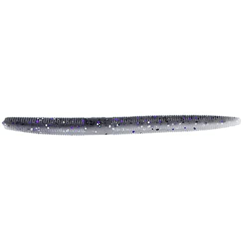 Yamamoto 5'' Senko Smoke W/ Purple & Hologram Flake / Blue Pearl Laminate (10 Pack)