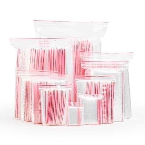 MATHEWS GROUP Premium Zip lock Bag/Pouches | zip lock covers| Freezer RE-USABLE Zipper Bag | Ziplock Bag For Fridge Storage | Zip lock bag Medium Transparent (3”X 4”) (100 Zip lock Pouch)