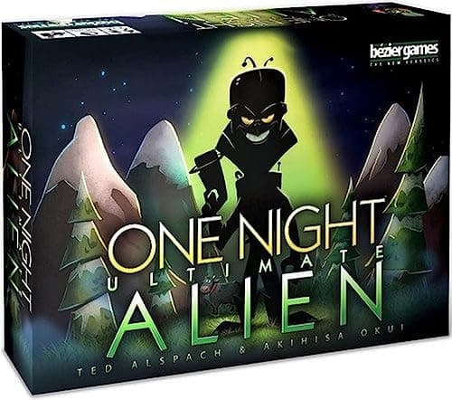 Bezier Games One Night Ultimate Alien, Fun Party Game for Large Groups, Fast-Paced Gameplay, Engaging Social Deduction, Hidden Roles & Bluffing, Great Game for Kids & Families