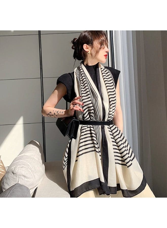 Lady's Scarf Silk Scarf Women's Square Scarf Decorative Sun Protection Scarf Function Silk Thin Scarf 180*90cm