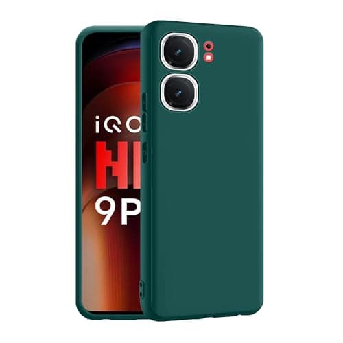 CEDO Back Cover for iQOO Neo 9 / iQOO Neo 9 Pro (5G) | Camera Bump Protection & Inner Velvet Fabric Lining | Ultra Slim Matte Soft Rubberised Case Cover (Green)