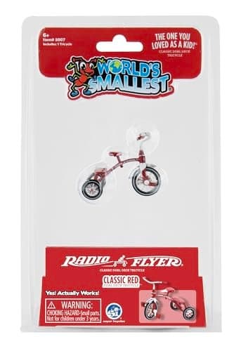 Worlds Smallest Radio Flyer Classic Red Dual Deck Tricycle