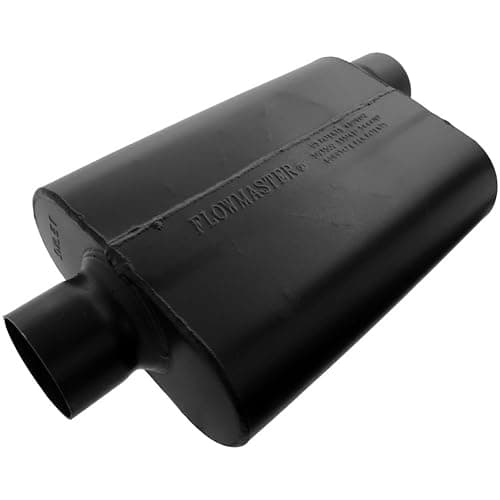 Flowmaster Super 44 Series Chambered Muffler 300 Center InOffset Out Aggressive Sound 16 Gauge Aluminized Steel For Classic Late Muscle Cars Street Rods Trucks SUVs 943047