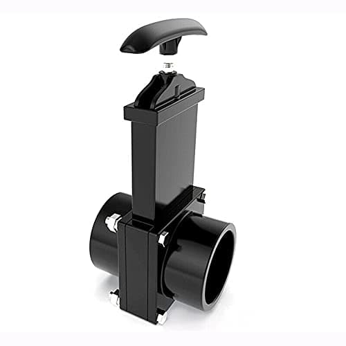 For Outdoor Accessories black Dump Waste Sewer ABS Valve 50mm197inch RV Drain Valve waste valve for Caravan Trailer