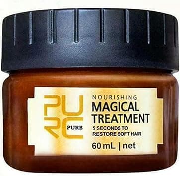 Glamza Pure Magical Hair Mask 60ml Keratin Argan Hair Treatment 5 Seconds Mask Root Repair Nourishing