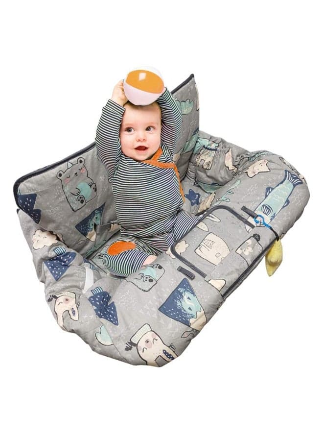 Shopping Cart Cover for Baby Cotton High Chair Cover, Machine Washable for Infant, Toddler, Boy or Girl (Cute)