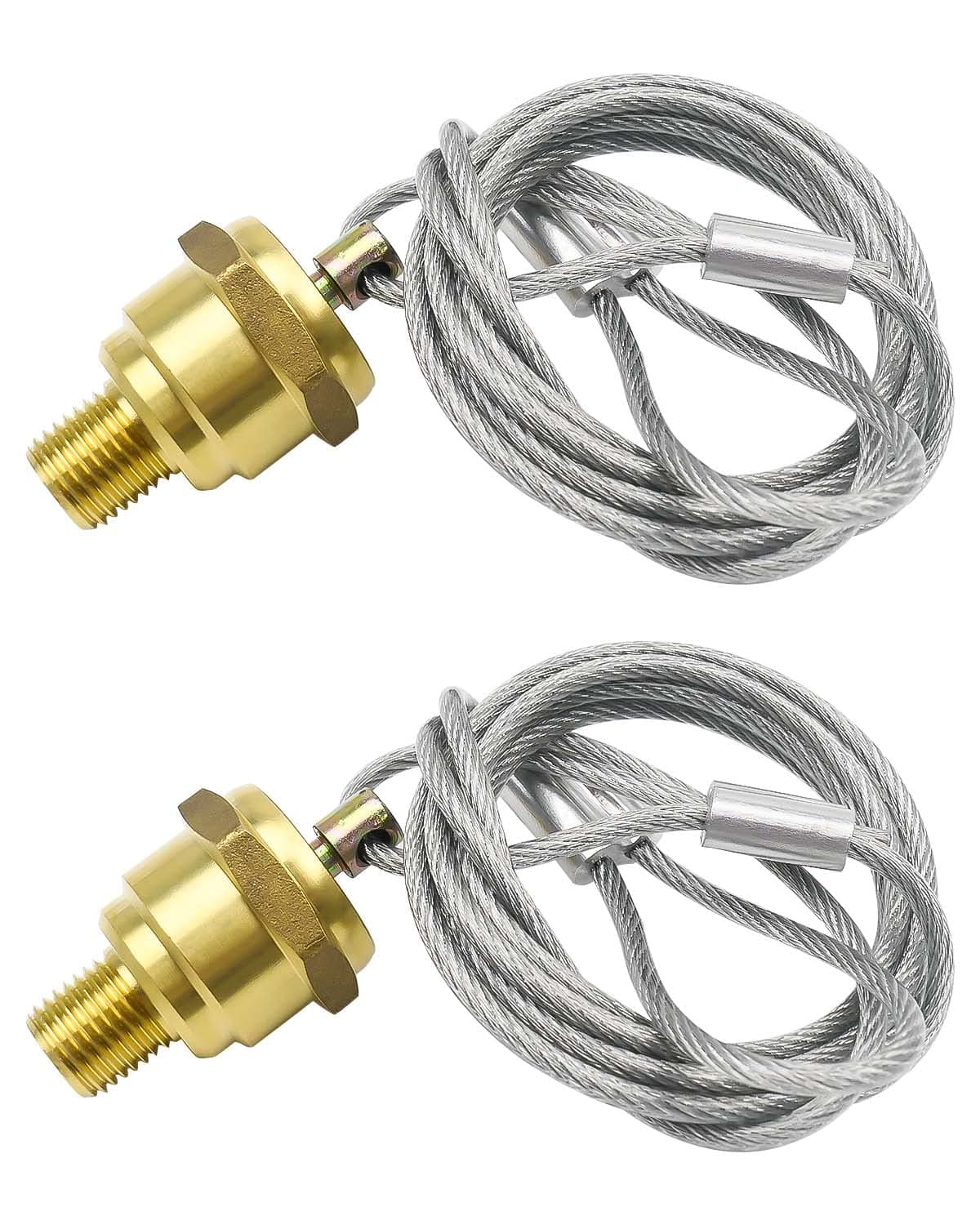2 Pack of NPT Air Tank Drain Valve with 60 Cable Air Brake Reservoir Drain Valve Air Compressor Drain Valve For Semi Trucks Replaces Haldex 12105 N3613AD