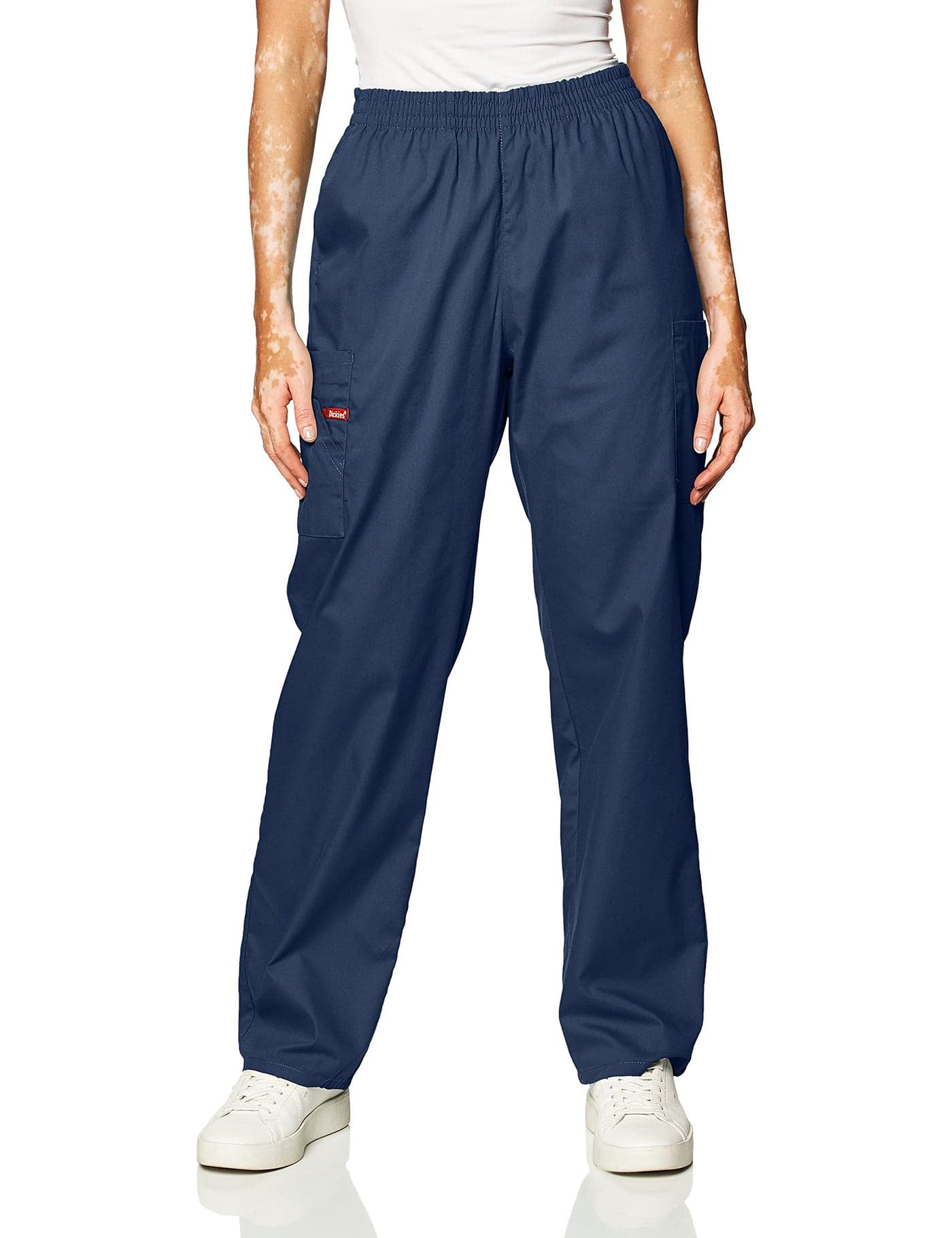 Dickies Womens EDS Signature Scrubs Missy Fit PullOn Cargo Pant Navy XLarge
