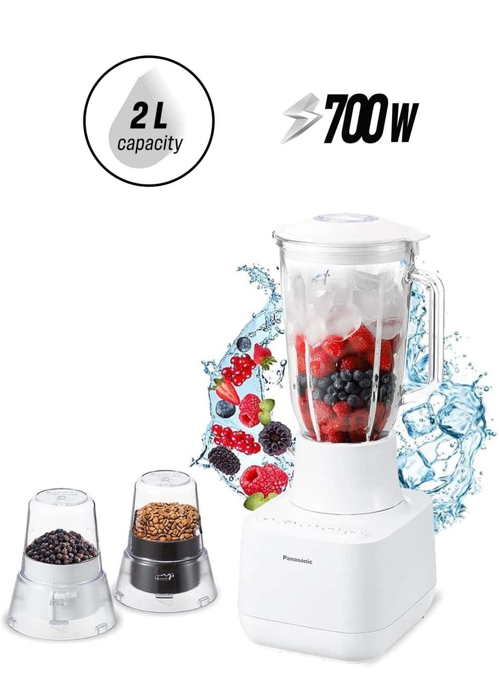 Blender Ice Crushing 2 L 700 W MX-MG5321WTZ White