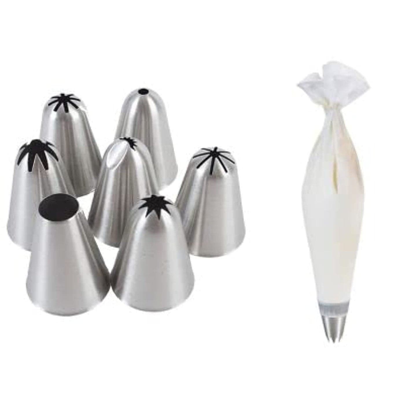 Lakeland Professional Piping Nozzles Reusable Bag Gift Set 7 Pieces
