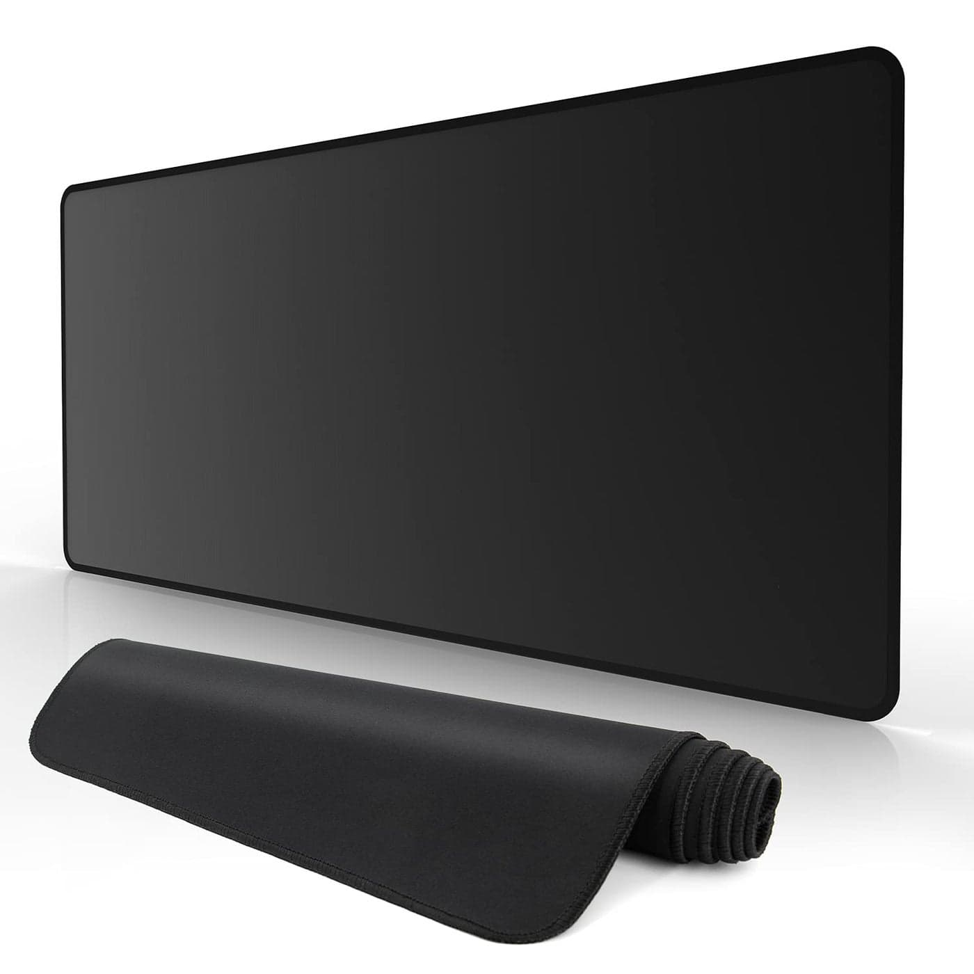 ALSISK XXL Black Gaming Mouse Pad 35.4X15.74X0.12 Inch(900X400X3MM),with Non-Slip Base,Waterproof and Foldable Pad,Desktop Pad Suitable for Gamers,Suitable for Work,Office and Home