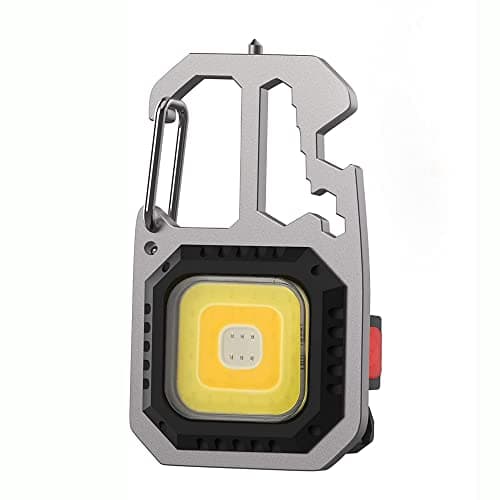 Care 4 COB LED Light Small Keychain Light with 800 LUMENS with 3 Modes of Lighting Portable Ideal for Camping Fishing and BLACKOUTS