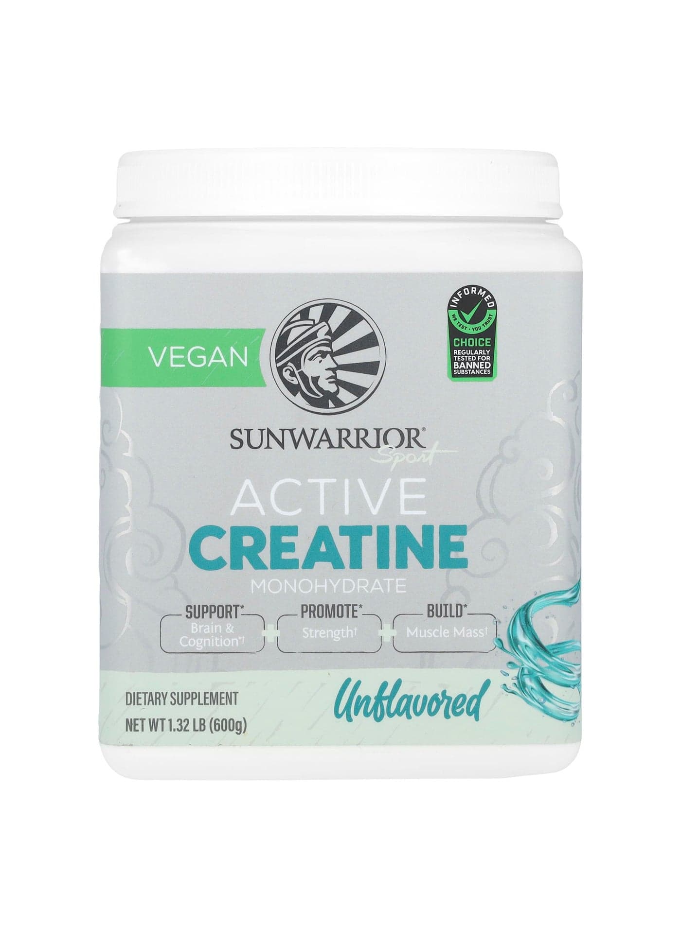 Sport, Active Creatine Monohydrate, Unflavored, 1.32 lb (600 g)