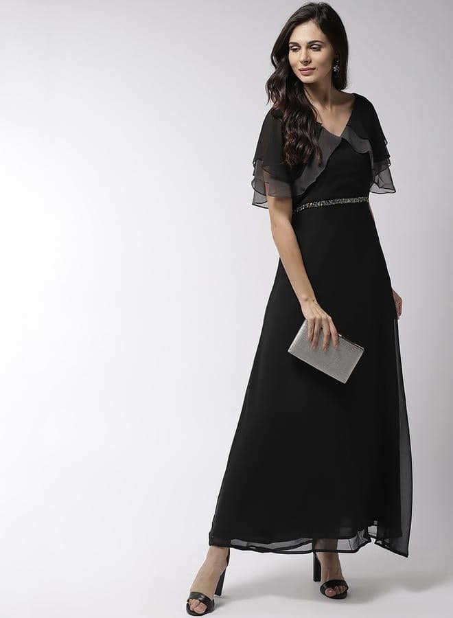Chiffon Overlay Gown Dress