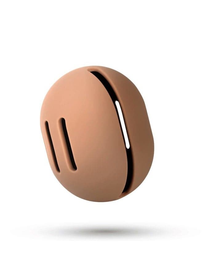 Makeup Sponge Holder – Shatterproof Eco-Friendly Silicone Beauty Make Up Blender Case for Travel - Brown