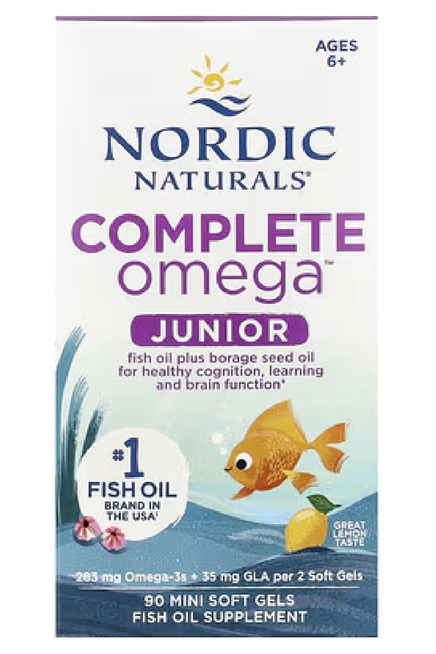 Complete Omega Junior Ages 6-12 Lemon 90 Mini Soft Gels