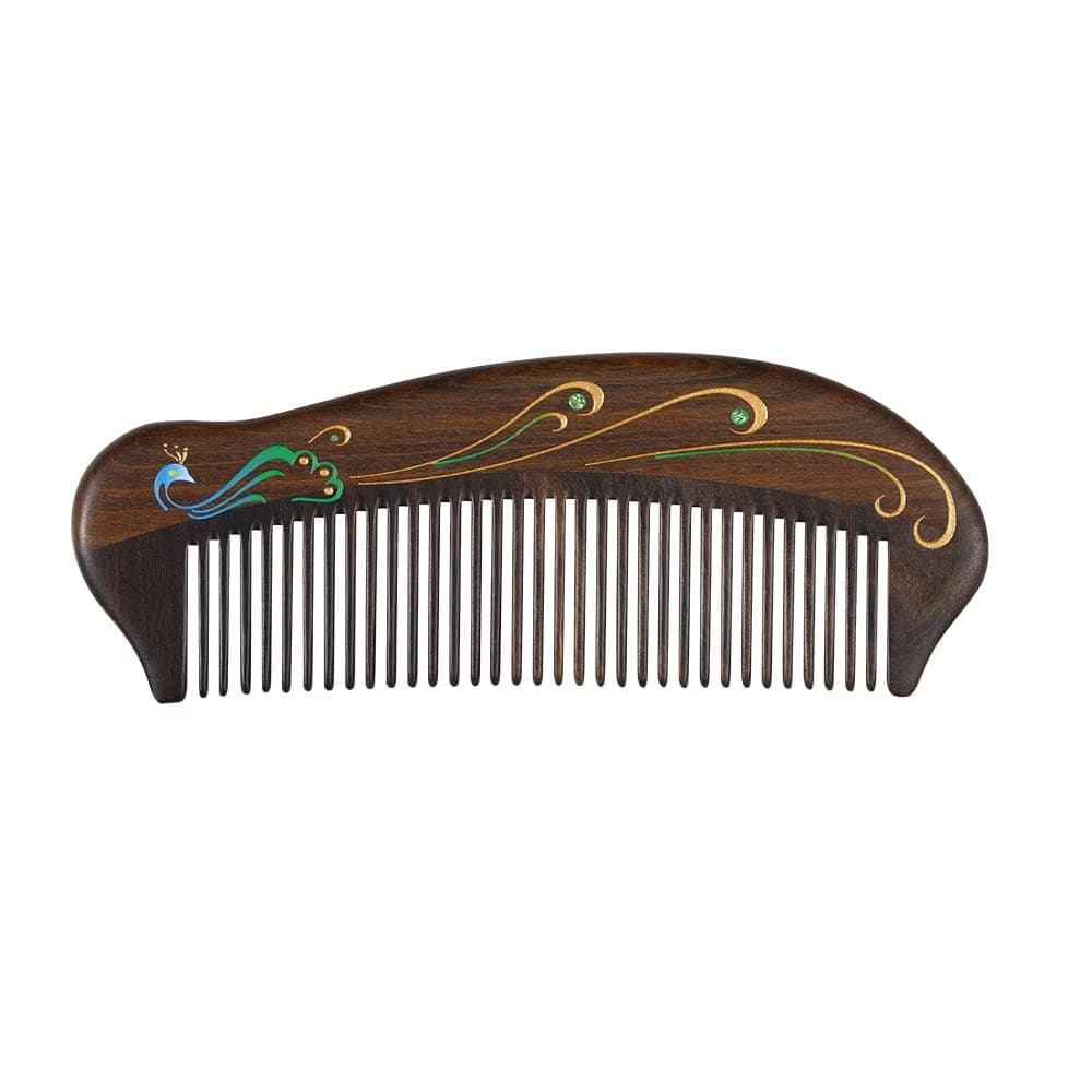 Anti Static Hair Comb 512 NoneTangled Detangling Comb Fine Tooth Natural Wooden Handmade Combs for Women and Girls