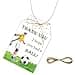 50pcs Soccer Thank You Tags Football Gift Tag with String for Ball Themed Party Sport Game Thank You Paper Tags for Birthday Party Favors