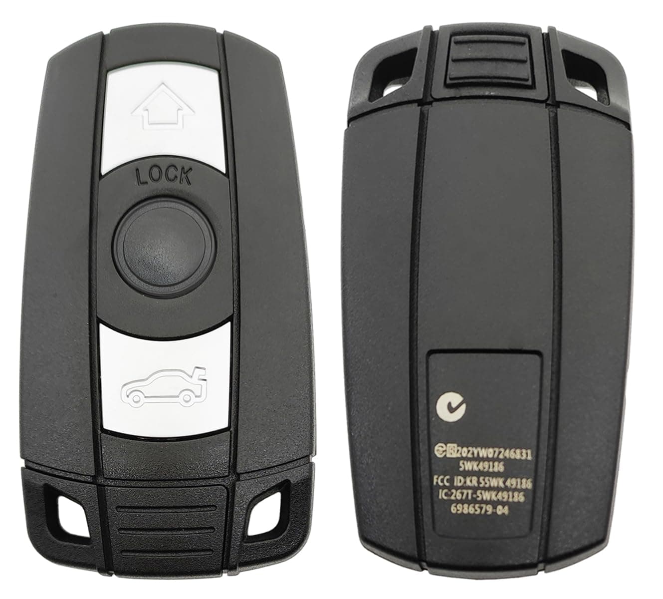 Keyless Entry Replacement Key Fob Case Cover fit for BMW 1 3 5 Series E88 E90 E92 E93 X5 X6 Z4 328i M5 M6 Key Fob Shell
