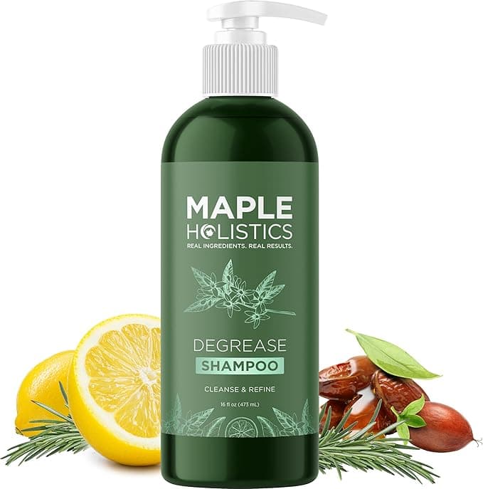 Maple Holistics Biotin Shampoo for Hair Growth BComplex Formula for Hair Loss Removes DHT for Thicker Fuller Hair Anti Dandruff Formula with Zinc Tea Tree Oil Extract Jojoba Oil Argan Oil 8 oz