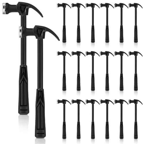 WILLBOND 20 Pcs Mini Plastic Claw Hammer 73 Mini Safety Hammer Small Household Tool for Craft DIY Woodworking Nail Puncher Emergency Escape Lightweight Easy to Carry