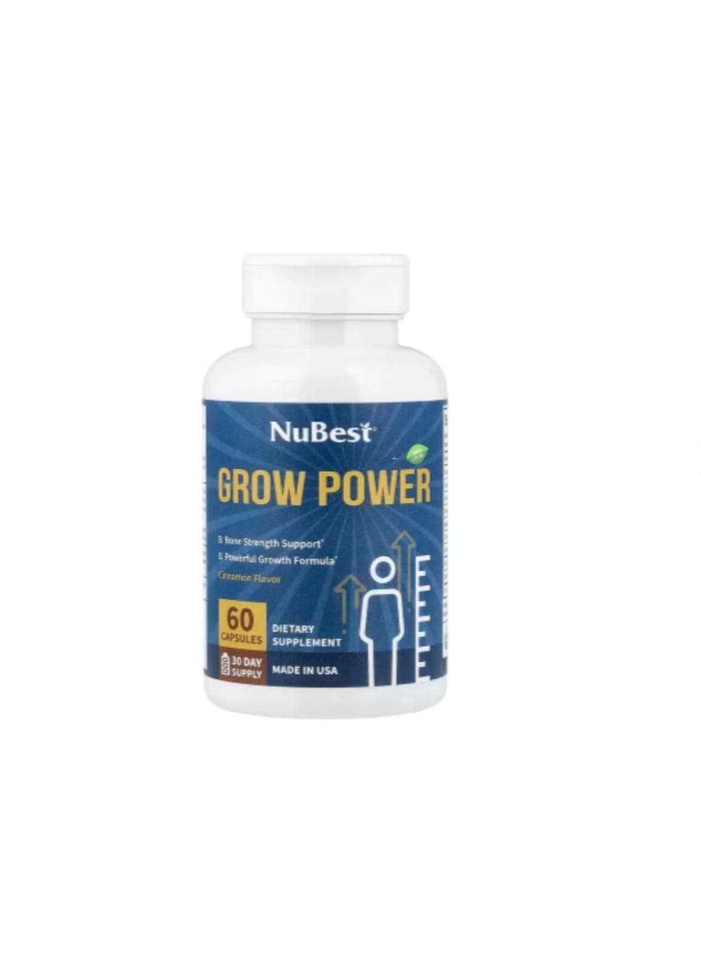 NuBest, Grow Power, Cinnamon, 60 Capsules