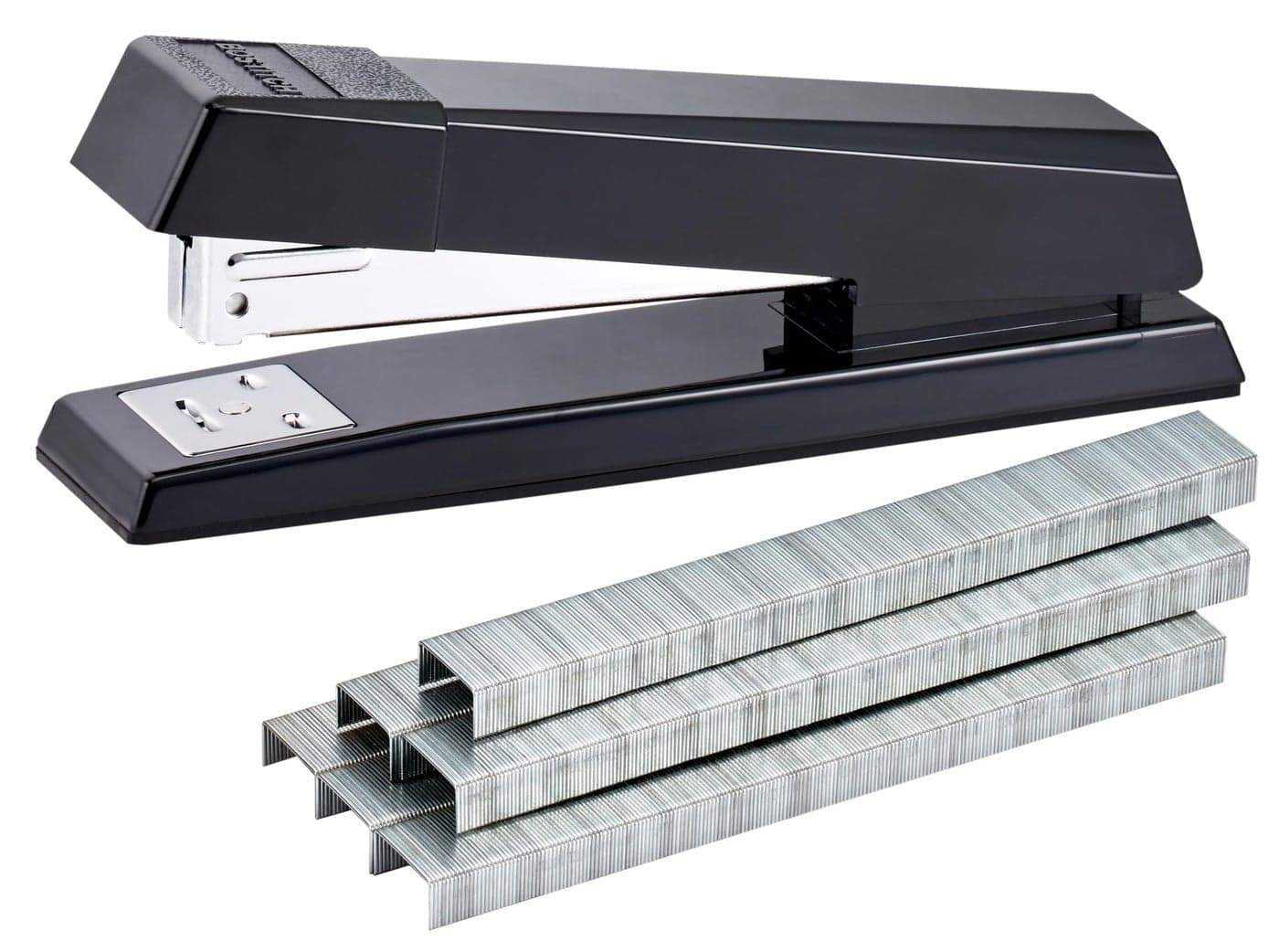 Bostitch Office Stapler NoJam Premium for Desktop Includes 1250 Staples FullStrip 25 Sheet Capacity Black