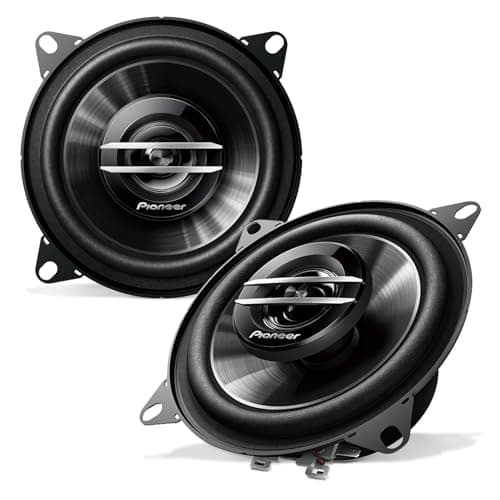 Pioneer G-Series TS-G1020S 4” 2-Way Speakers (Pair) – 210W Max, Crisp Highs + Clear Vocals, Great Stock Replacement, High-Efficiency Speaker Designed for OEM Power