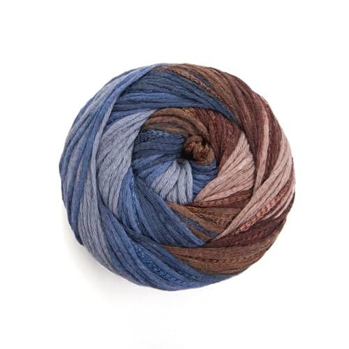 YarnArt Symphony Dream Cotton Yarn 80 Cotton20 Viscose Rainbow Multicolor Crochet Knitting Yarn Suitable for All Blouses Dresses Shawls Bags Hats 273 Yards 352 Oz 1 Skein 3111