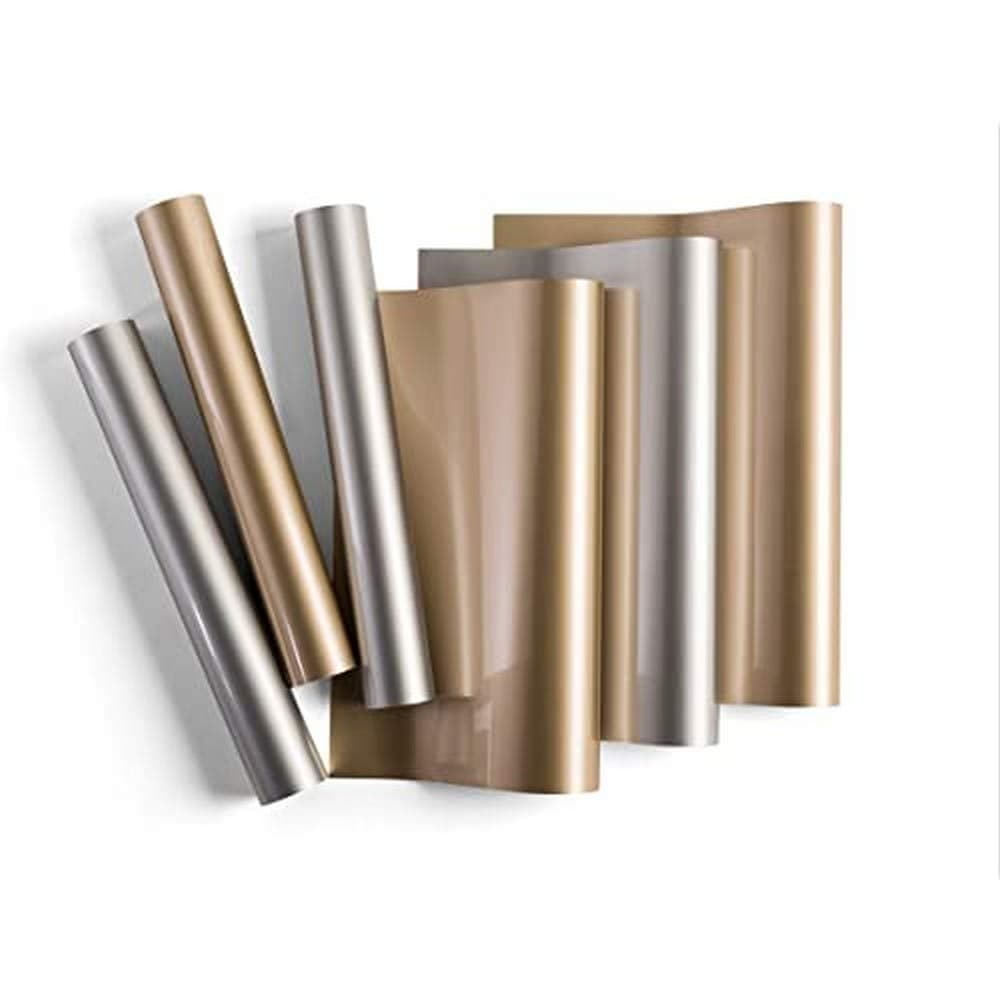 Cricut Everyday Iron On 12 x 12 3 Sheets Includes Gold Silver HTV Vinyl for TShirts Use with Cricut Explore Air 2Maker Metallics Sampler