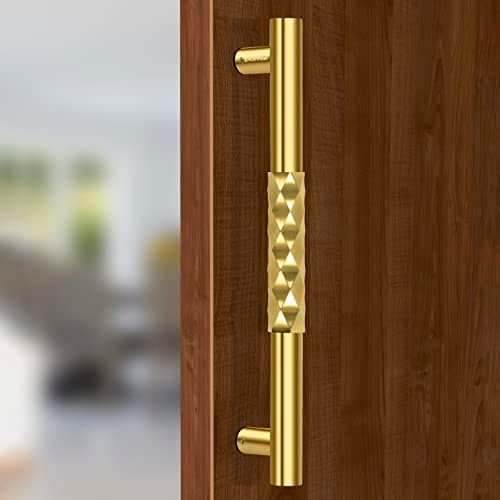 Plantex 14 inch Stainless Steel Aura Main Door Handle/Door Handles for Main Door/Wooden & Glass Door Handle/3 Years Warranty (PVD Gold Finish)
