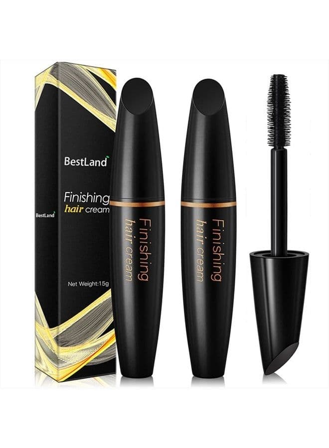 Hair Finishing Stick, Small Broken Hair Finishing Cream Refreshing Not Greasy Feel Shaping Gel Cream Hair Wax Stick Fixing Bangs Stereotypes Cream (Pack of 2)